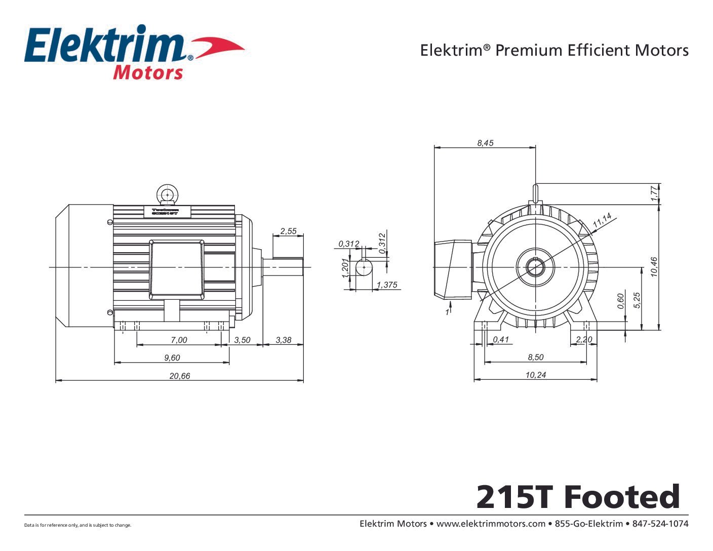 20NFM-3-10-18 ELEKTRIM 10HP 1770 RPM FR# 215T