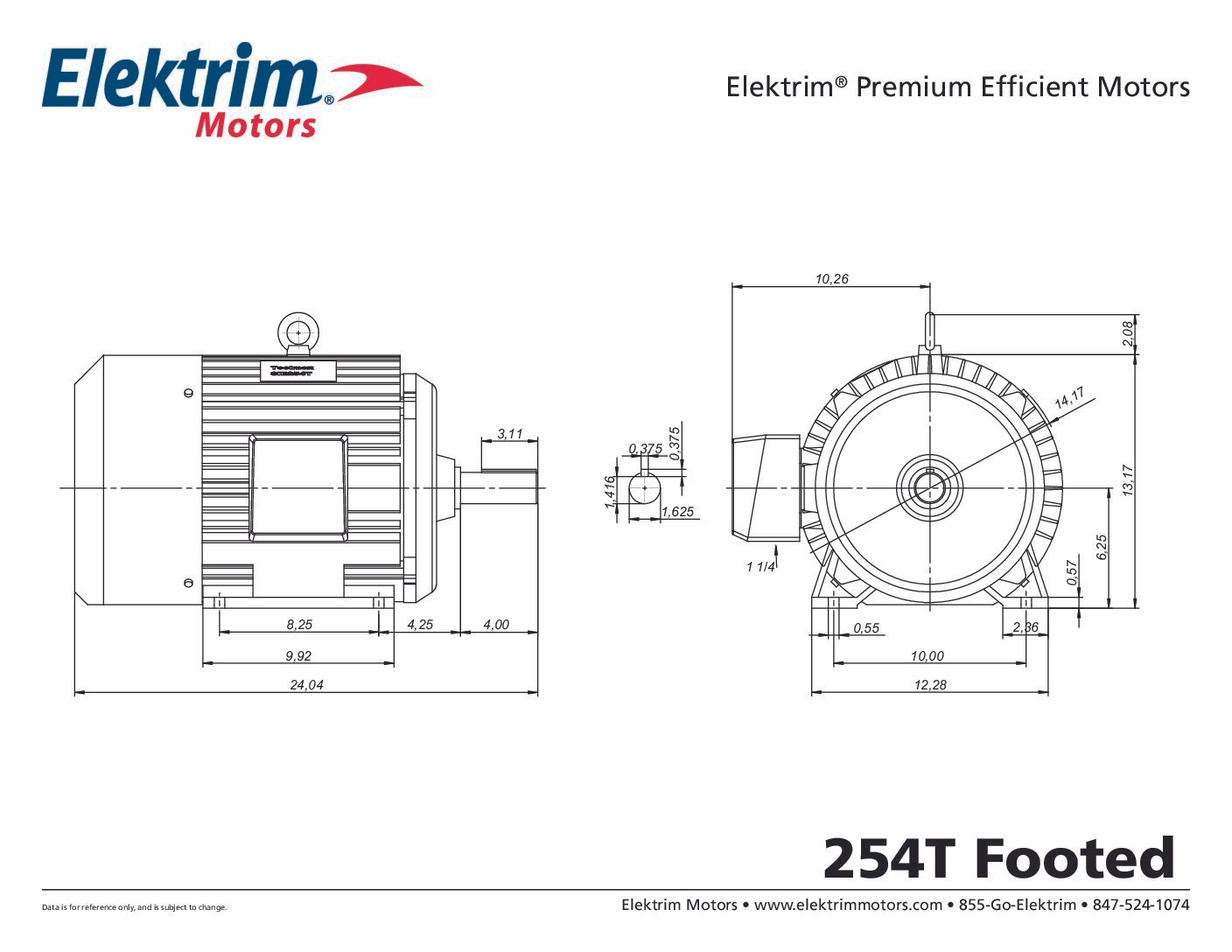 20NFM-3-15-36 ELEKTRIM 15HP 3540 RPM FR# 254T